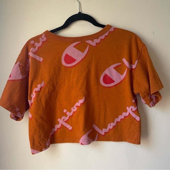 Champion orange and pink crop top-shirt XS - Picture 5 of 6
